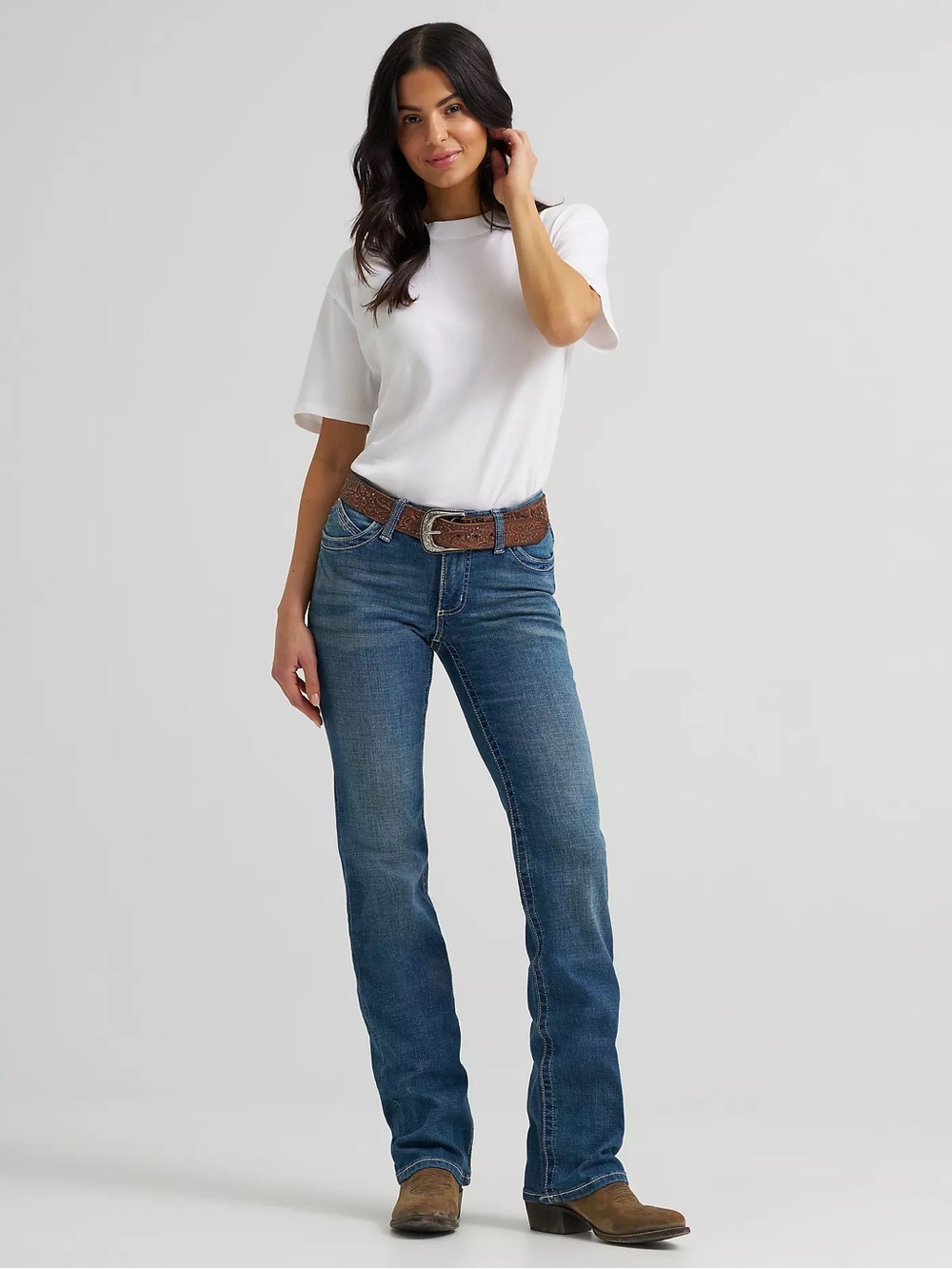 Wrangler Medium Blue Bootcut Women's Jeans